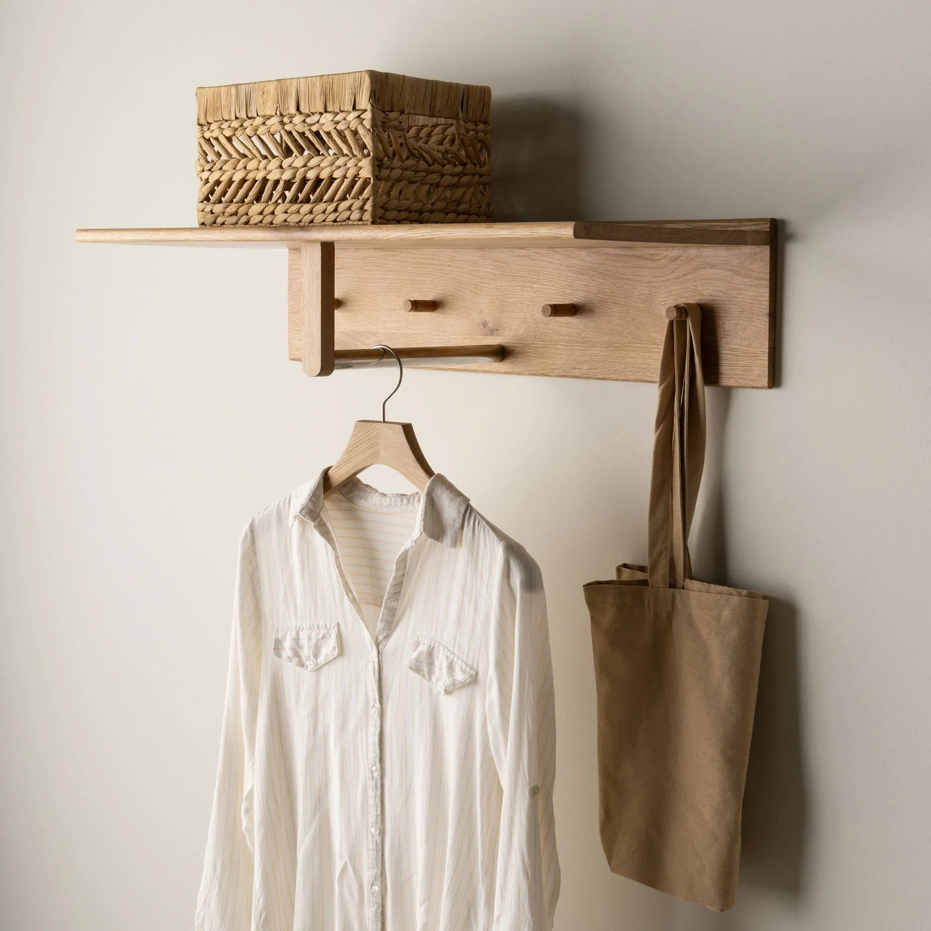 Wood II Garderobe - geölte Eiche